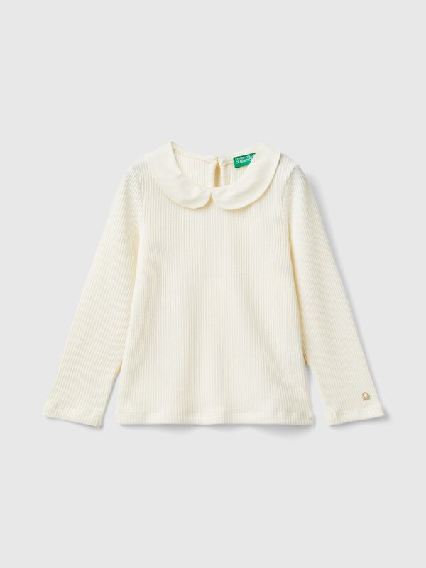 T-shirt with collar Junior Girl