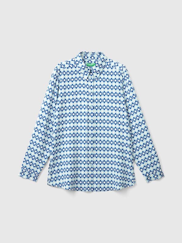 Patterned shirt in viscose Women