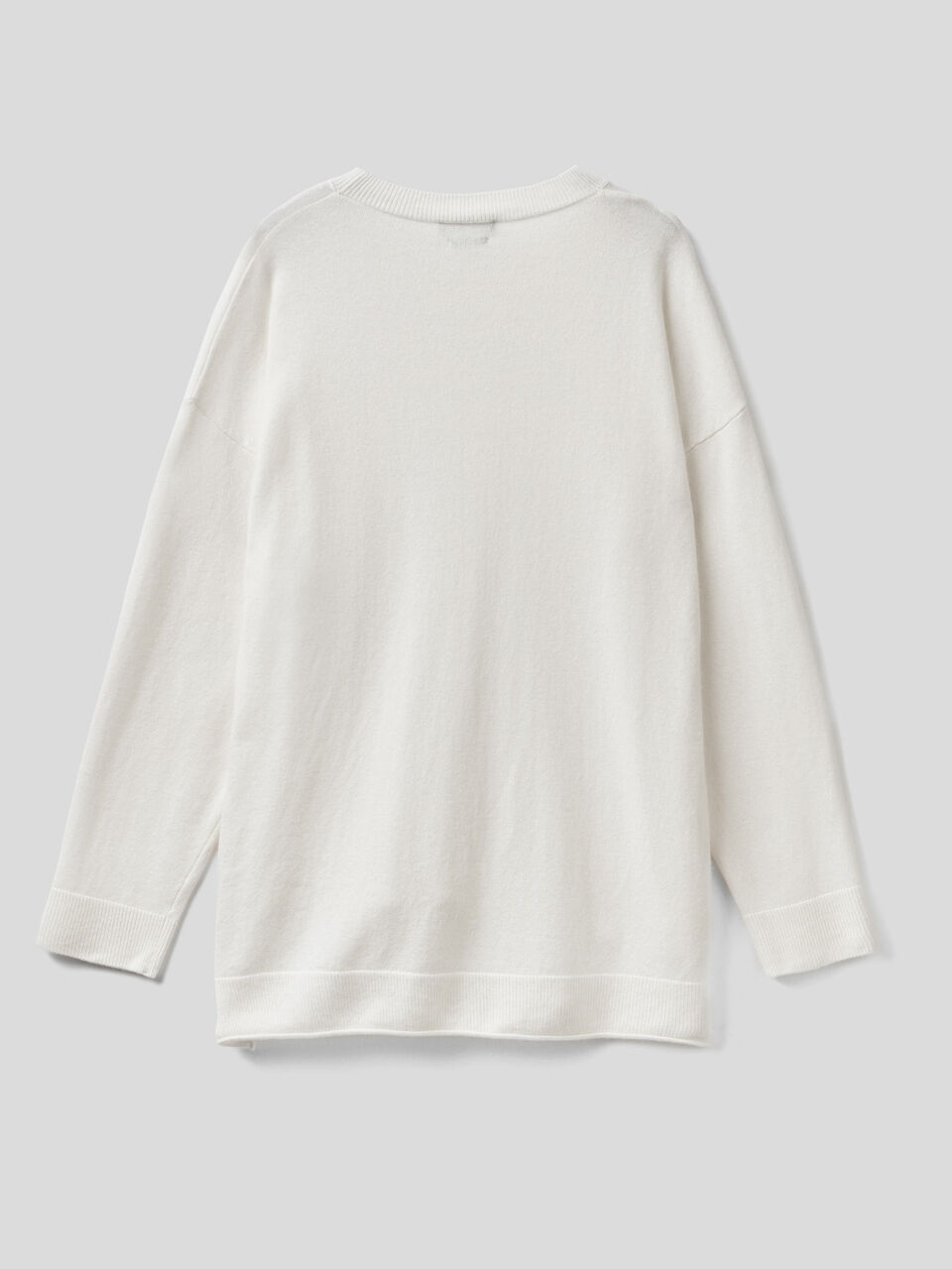 Boxy fit sweater in cashmere blend image number 2