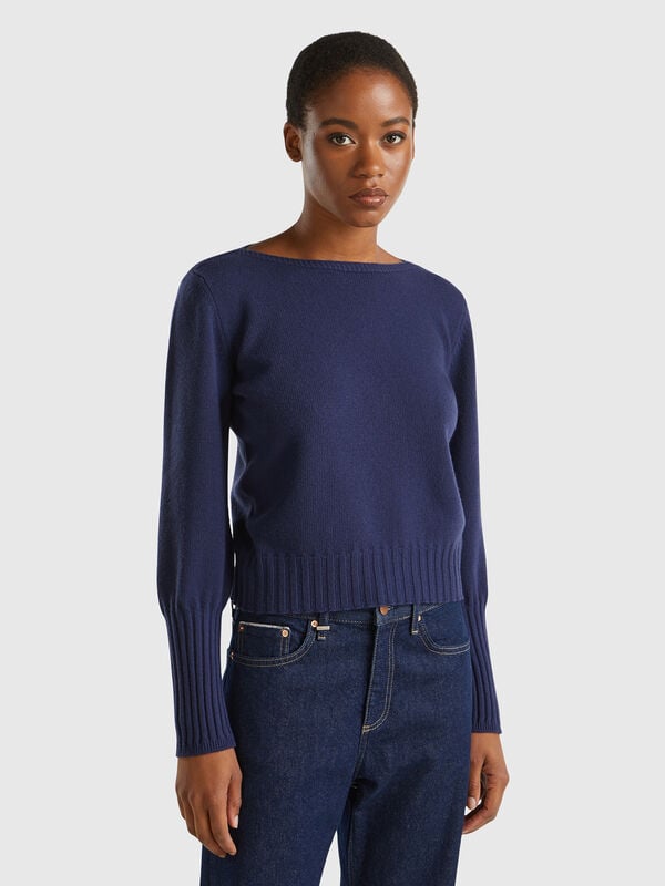 Boat neck sweater Women