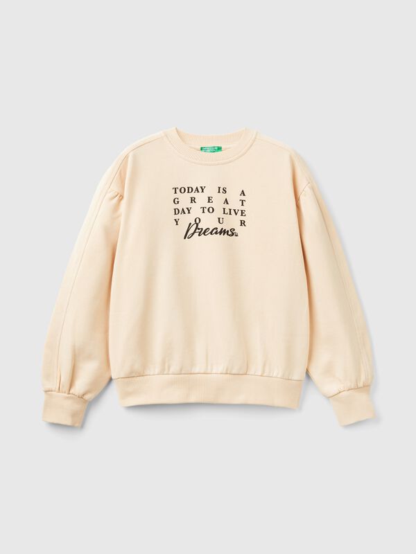 Sweatshirt with front and back print Junior Girl