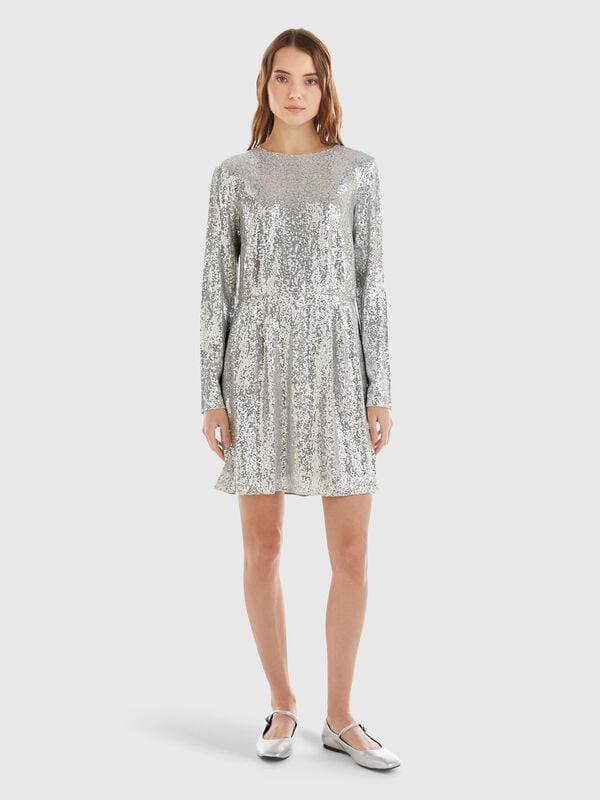 Short dress with sequins Women