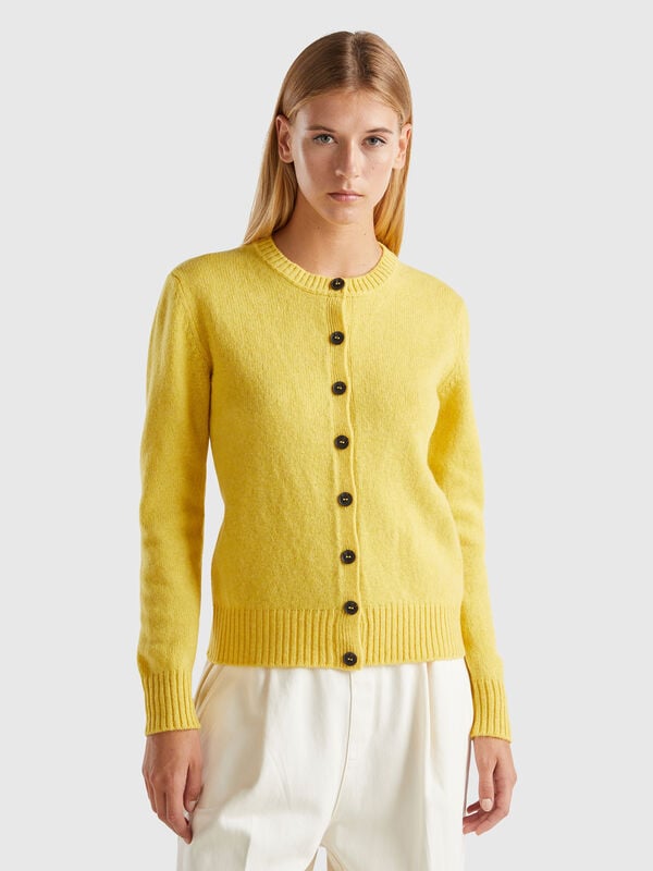 Cardigan in pure Shetland wool Women