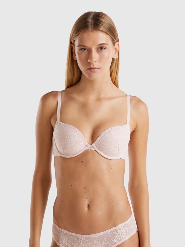 Push up bra in stretch lace  Women