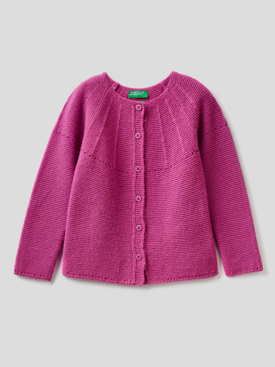 Cardigan with perforated details image number 1