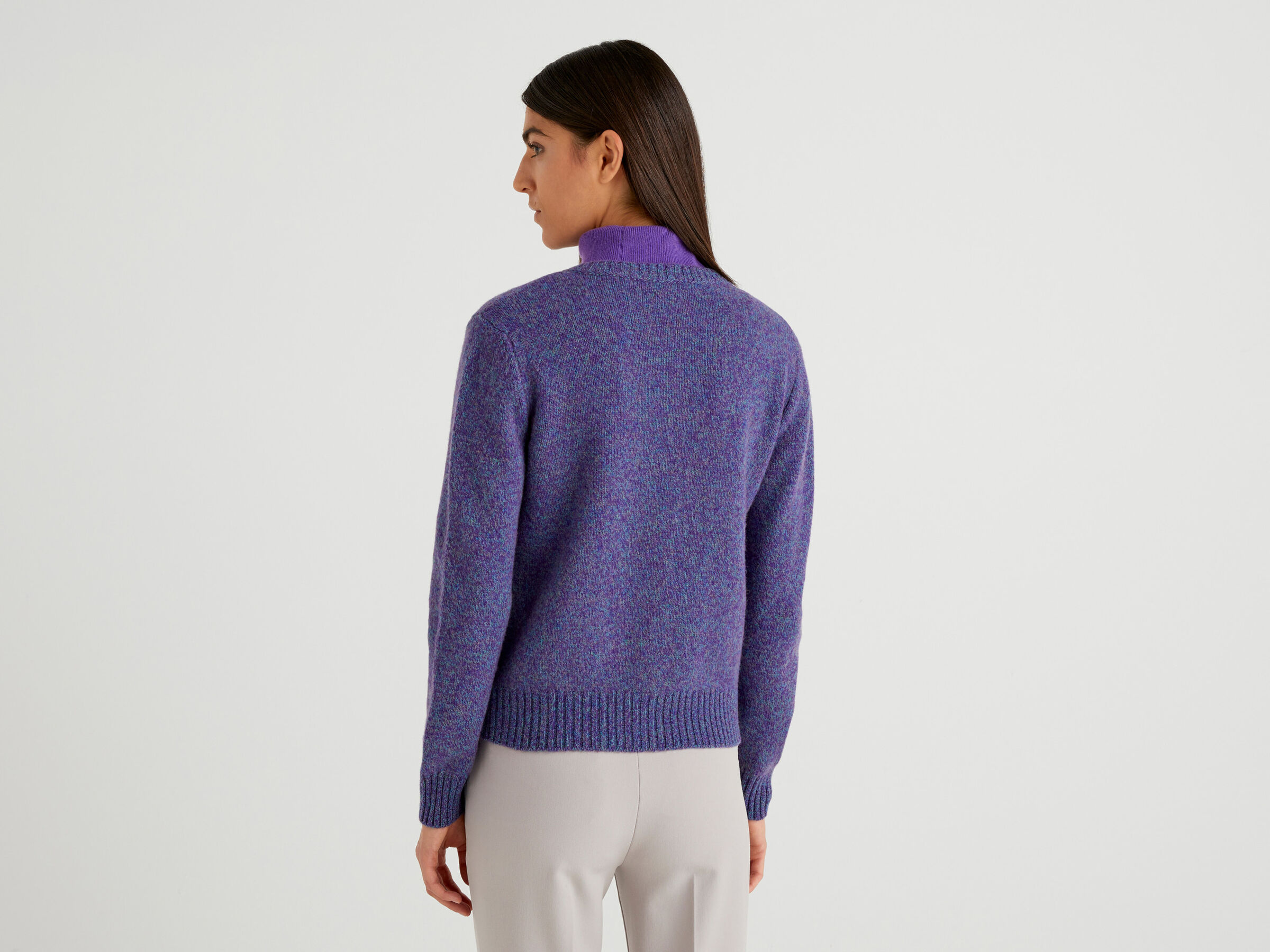 Cardigan in pure Shetland wool image number 2