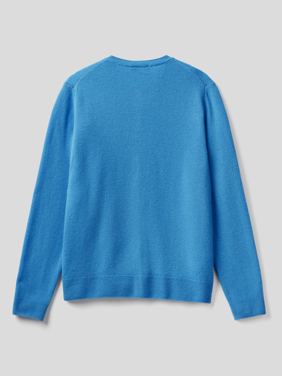 Crew neck cardigan in pure virgin wool image number 2
