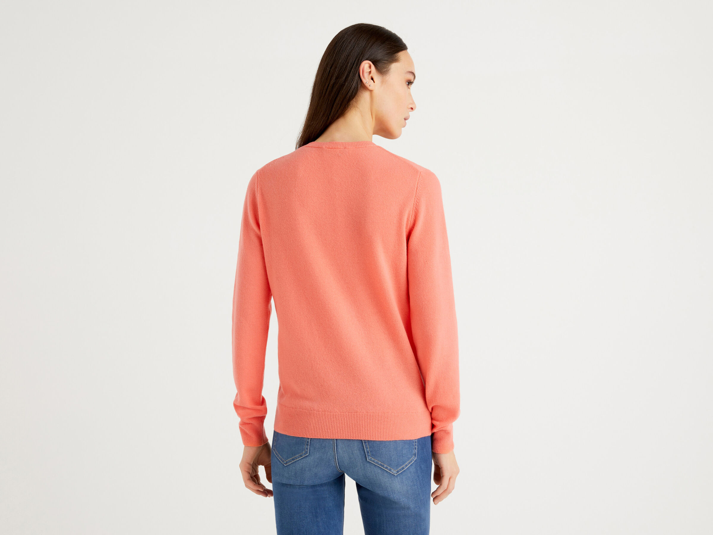 Crew neck sweater in pure virgin wool image number 2