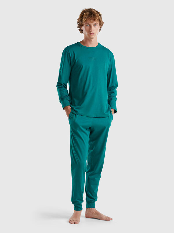 Trousers with elastic logo Men