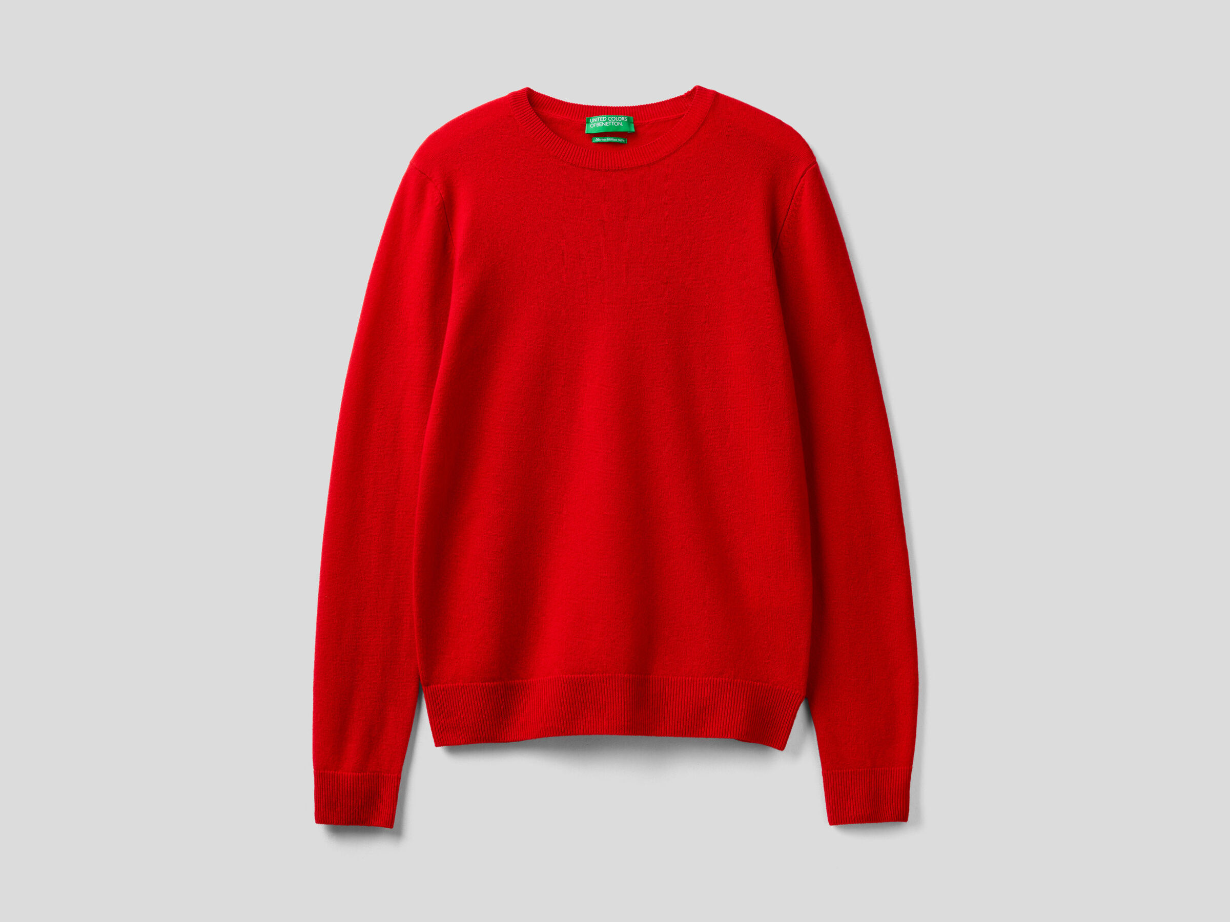 Crew neck sweater in pure virgin wool image number 5