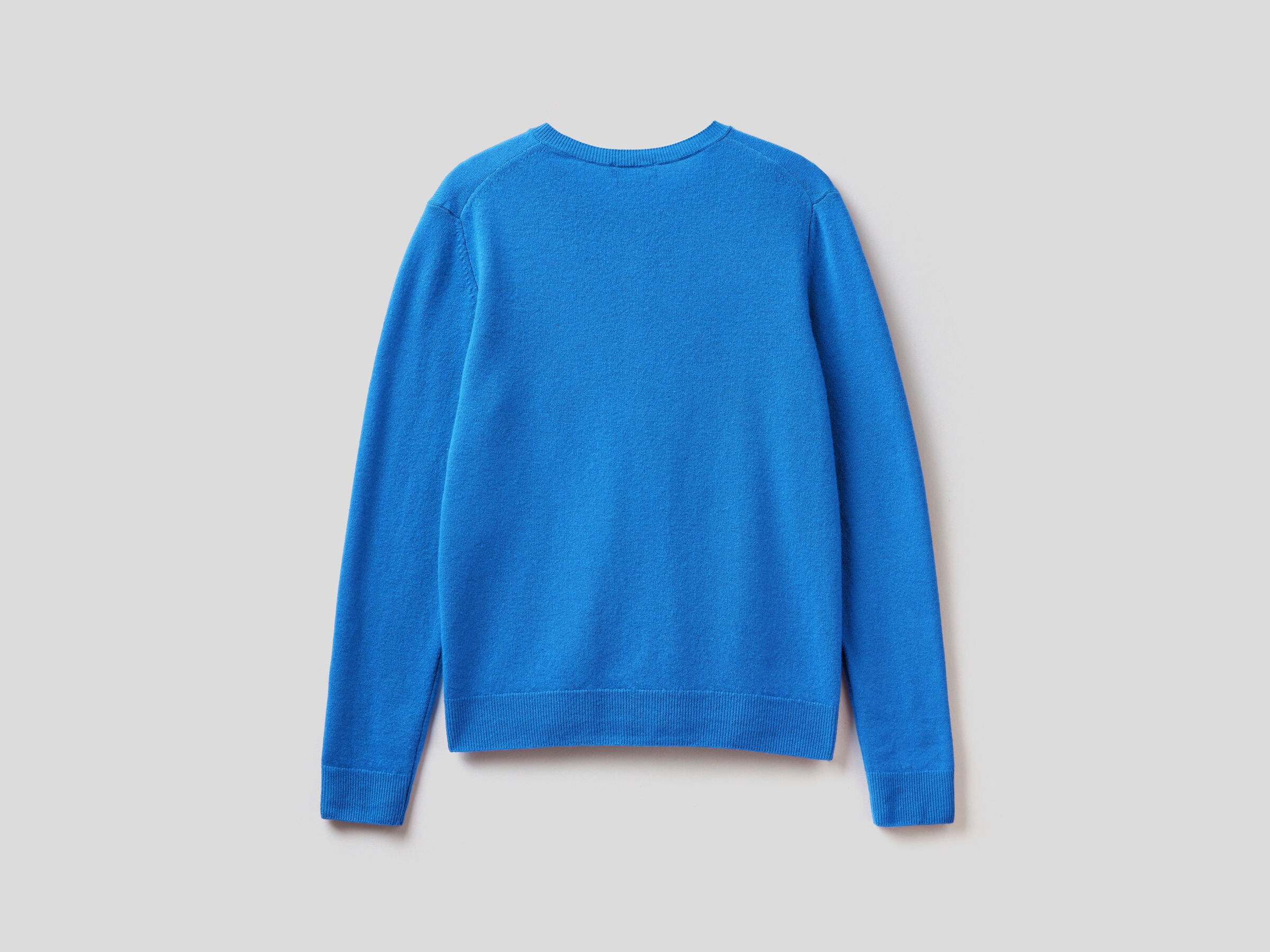 Crew neck cardigan in pure virgin wool image number 6