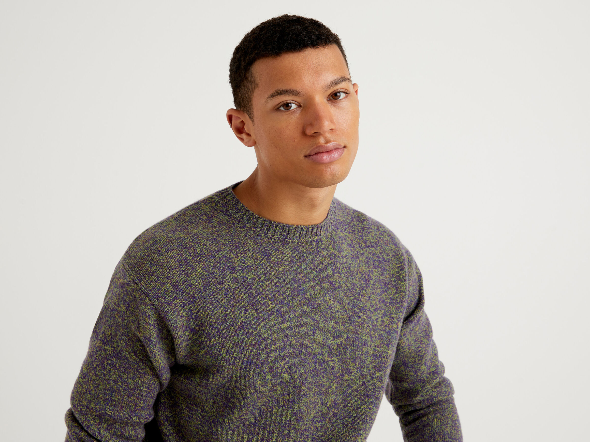 Crew neck sweater in pure Shetland wool image number 4