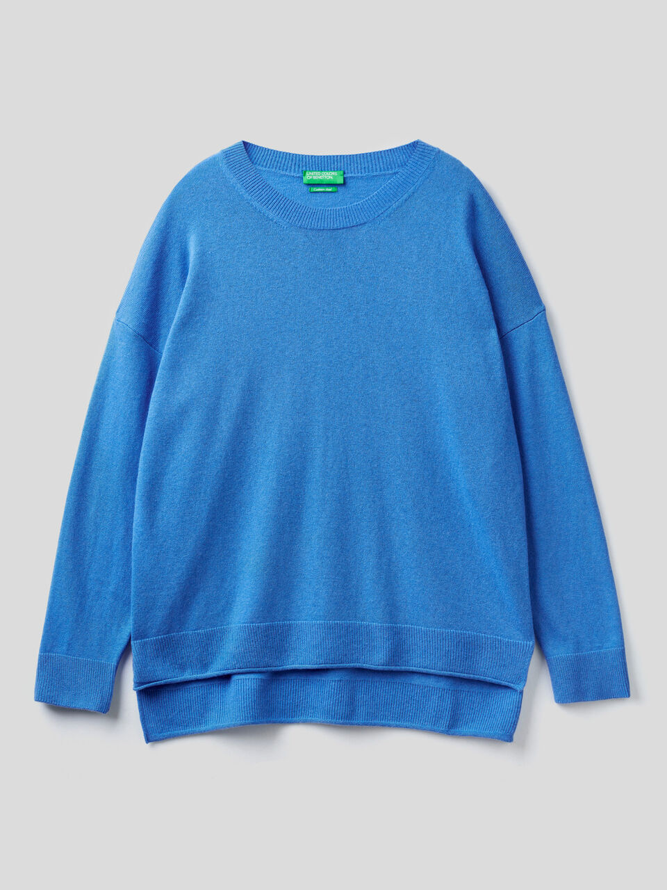 Boxy fit sweater in cashmere blend image number 1