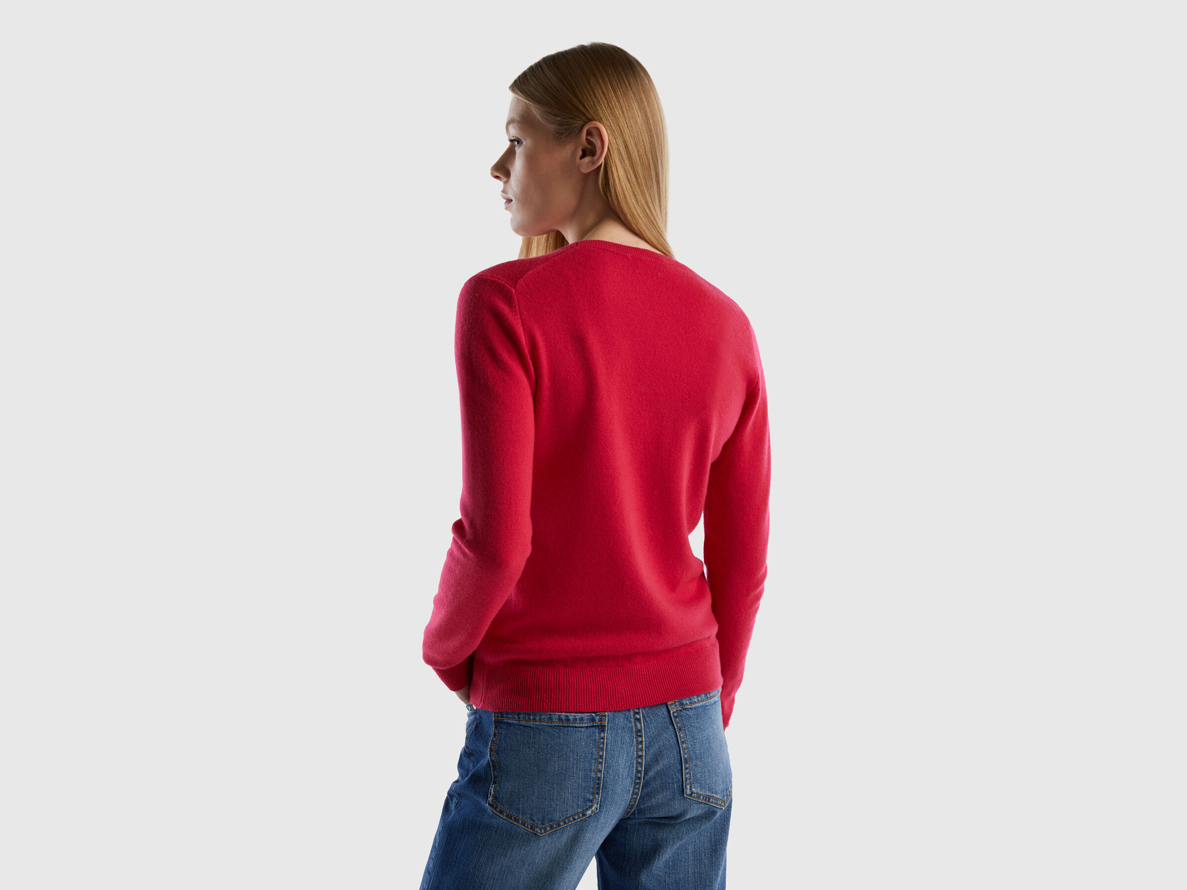 Crew neck sweater in pure virgin wool image number 2