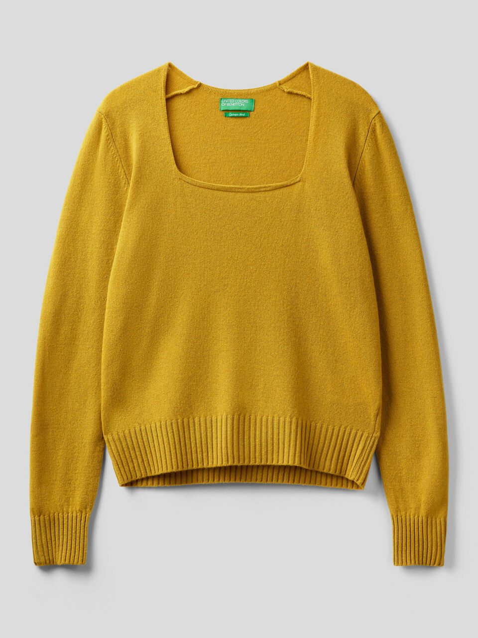 Sweater with square neck image number 1