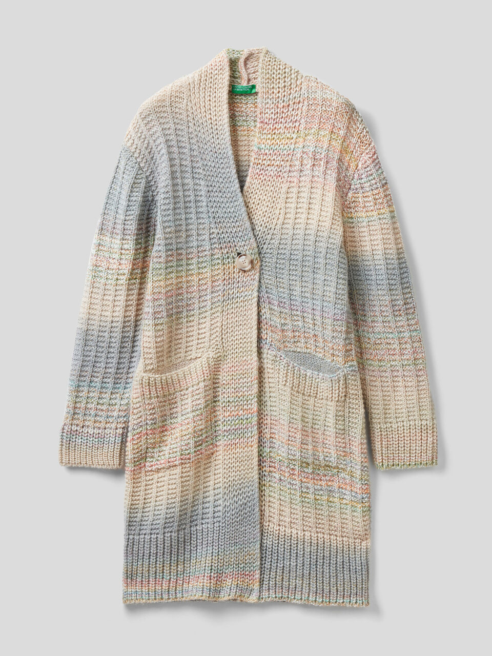 Faded knit coat image number 1