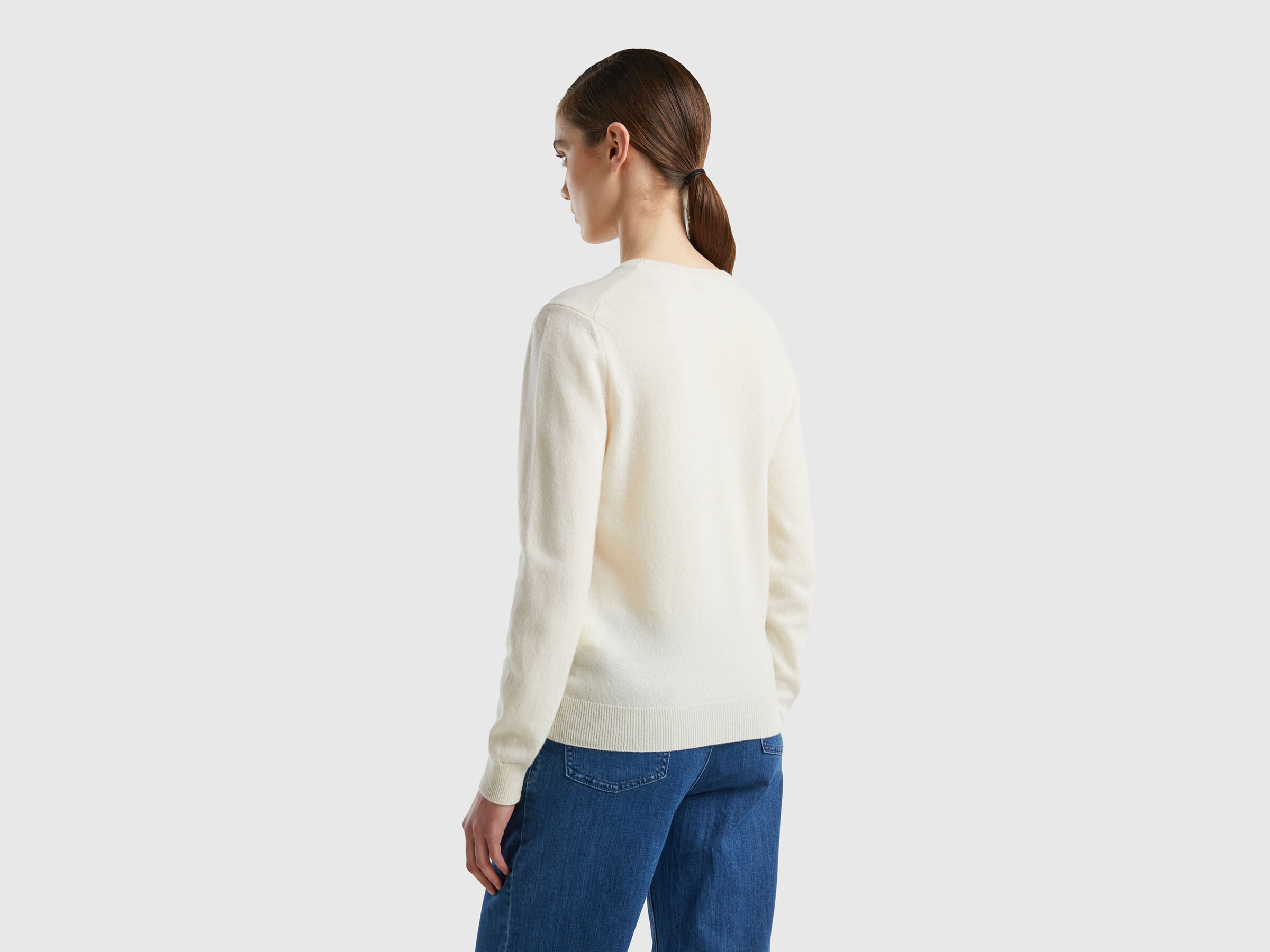 Crew neck sweater in pure virgin wool image number 2