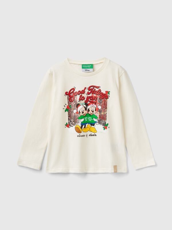 Minnie and Mickey Mouse Christmas t-shirt Junior Girl