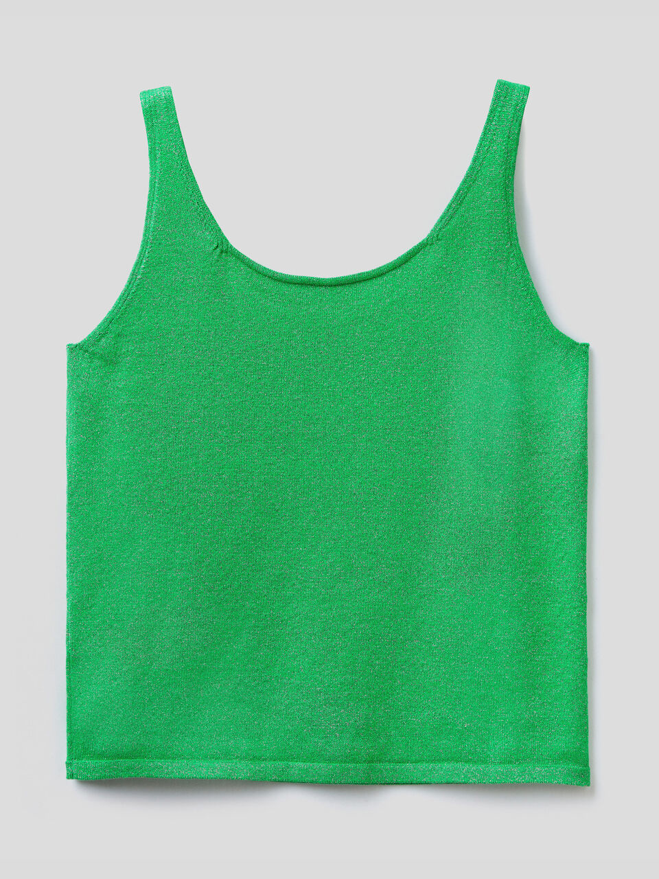 Tank top in viscose and lurex image number 2