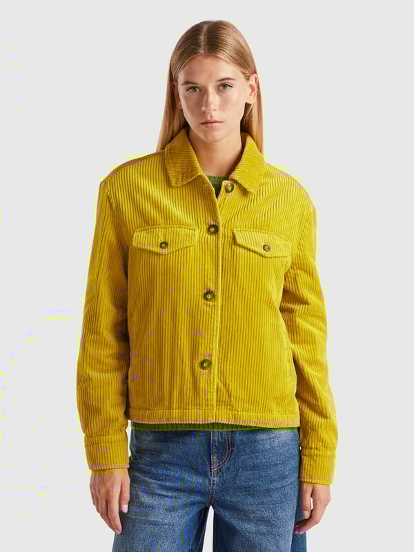 Velvet jacket with teddy lining Women