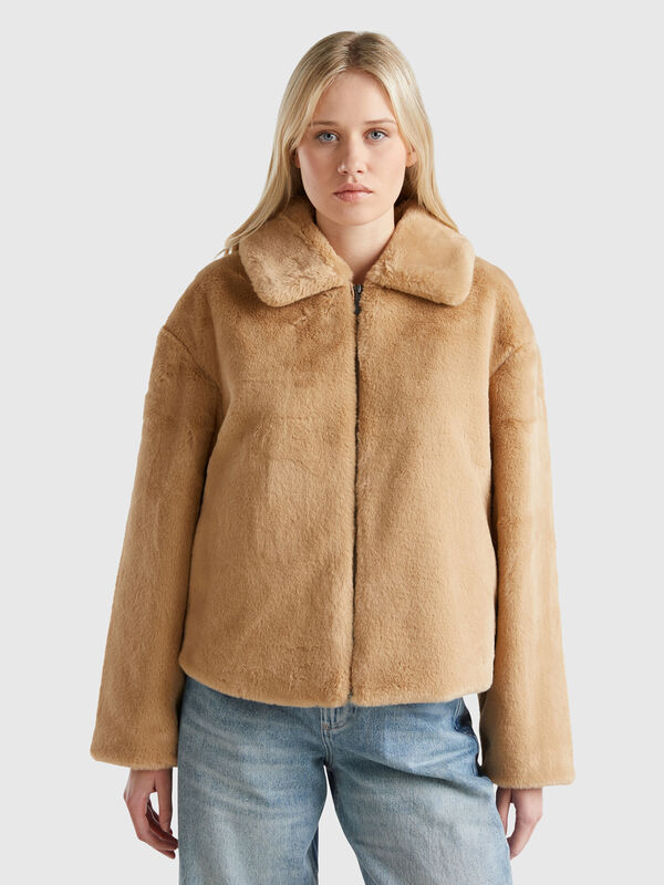 Jacket in faux fur Women