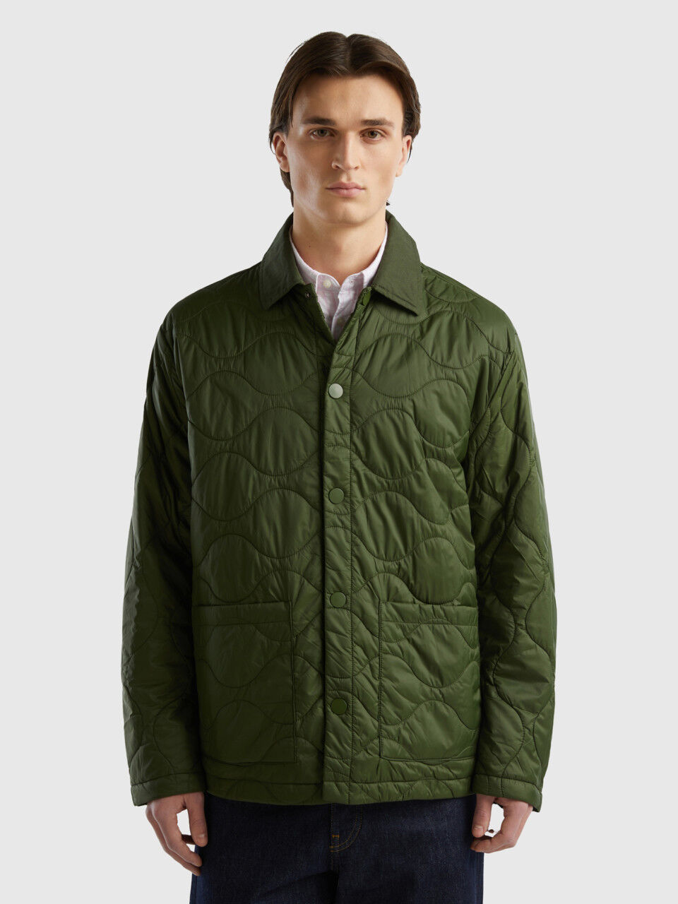 United colors of benetton men's quilted jacket discount