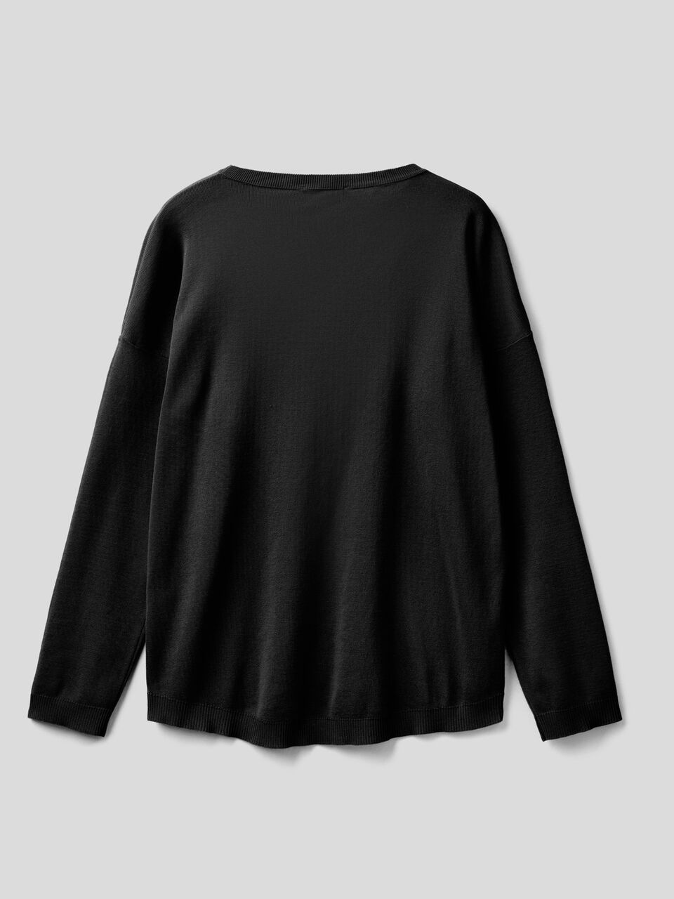 Cotton sweater with round neck image number 2