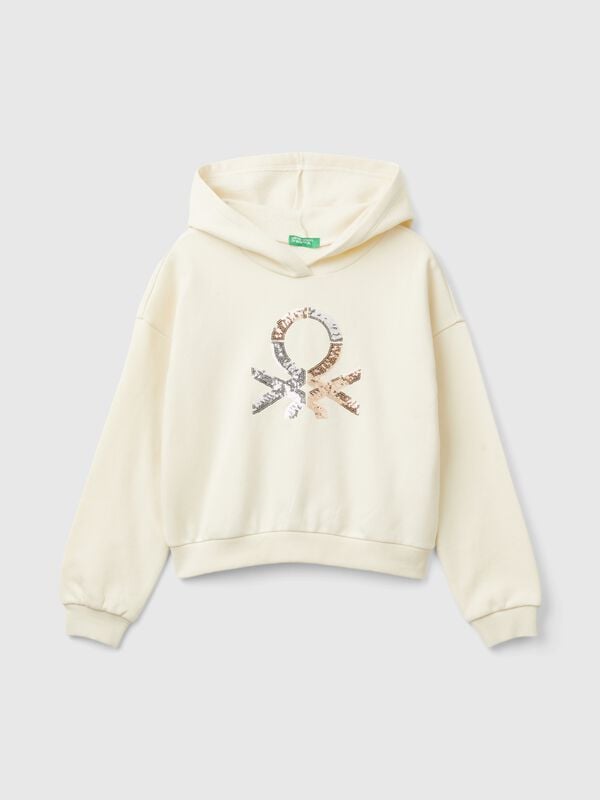 Hoodie with sequins Junior Girl