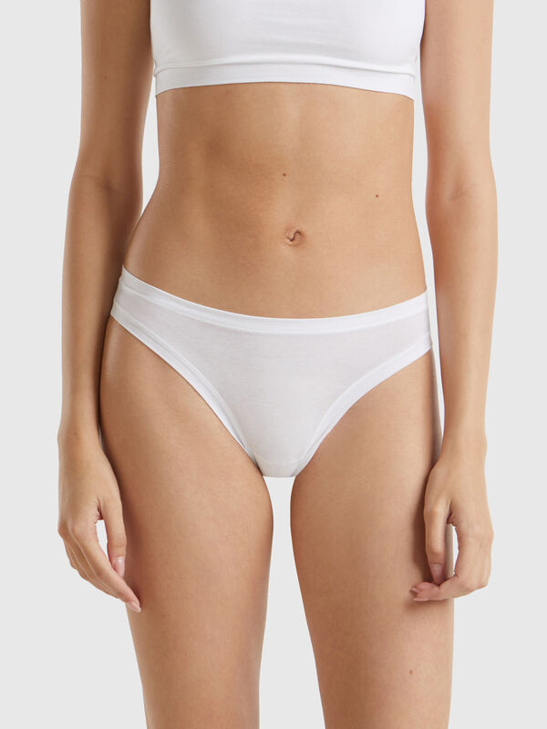 Low rise underwear in super stretch organic cotton Women