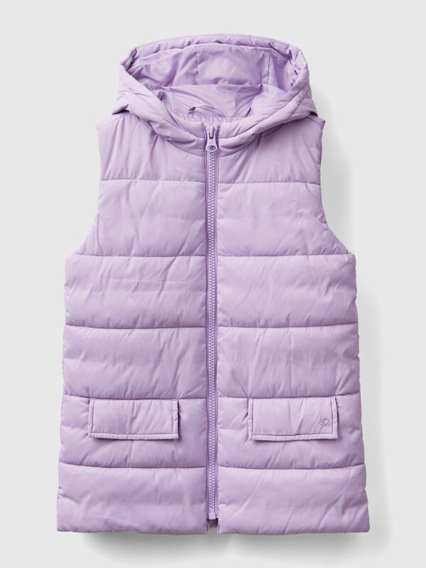 Padded vest with hood Junior Girl