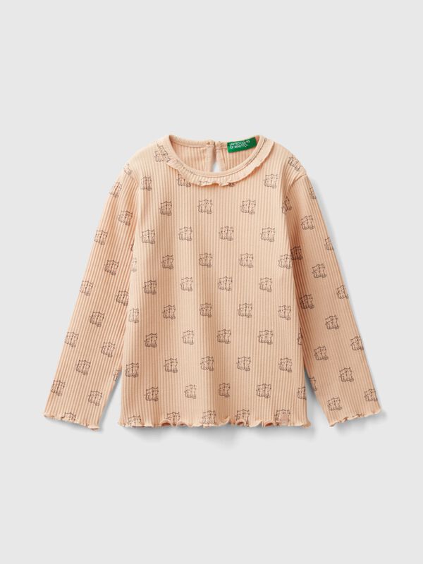 T-shirt with rouched collar Junior Girl