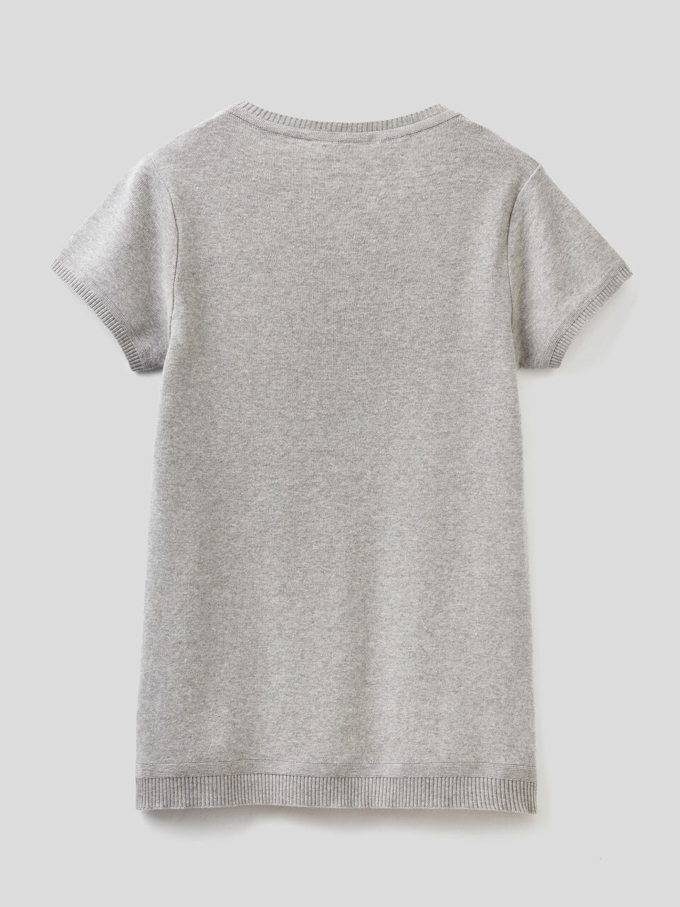 Short sleeve sweater in 100% cotton image number 2