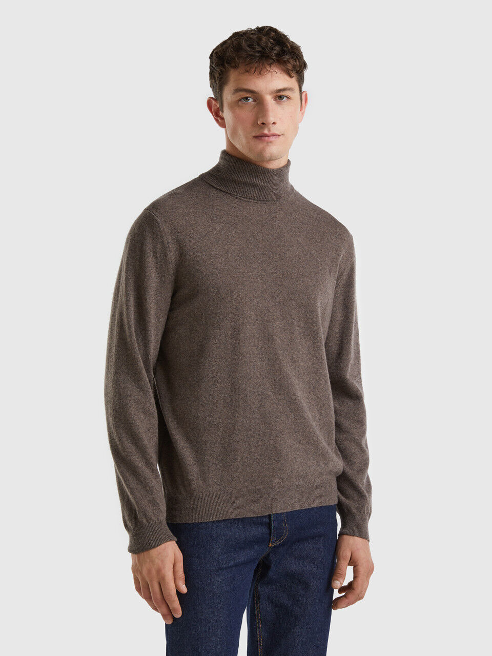Men s High Neck Sweaters New Collection 2024 Benetton