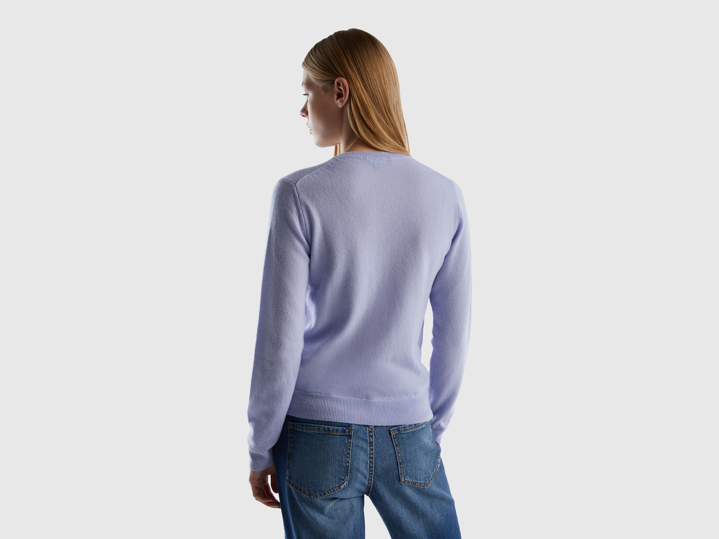Crew neck sweater in pure virgin wool image number 2