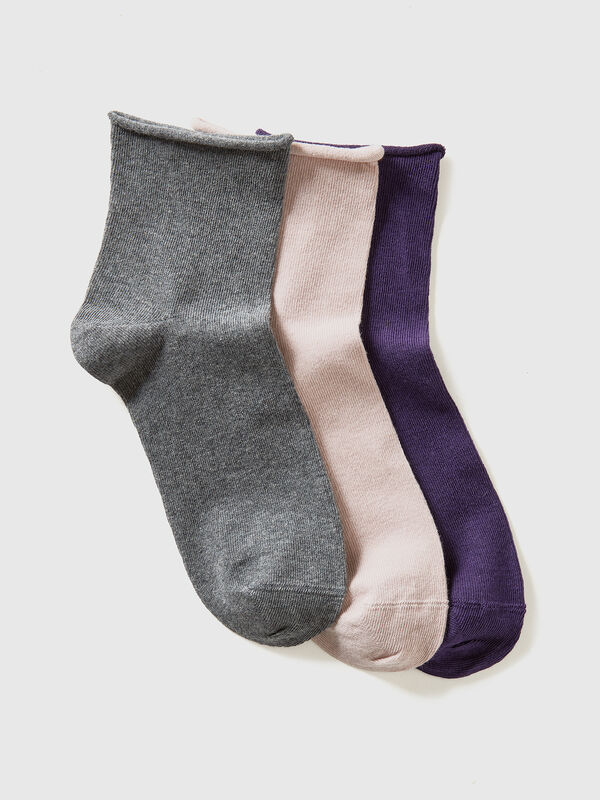 Three pairs of short socks Women