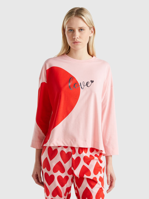 T-shirt with heart print Women