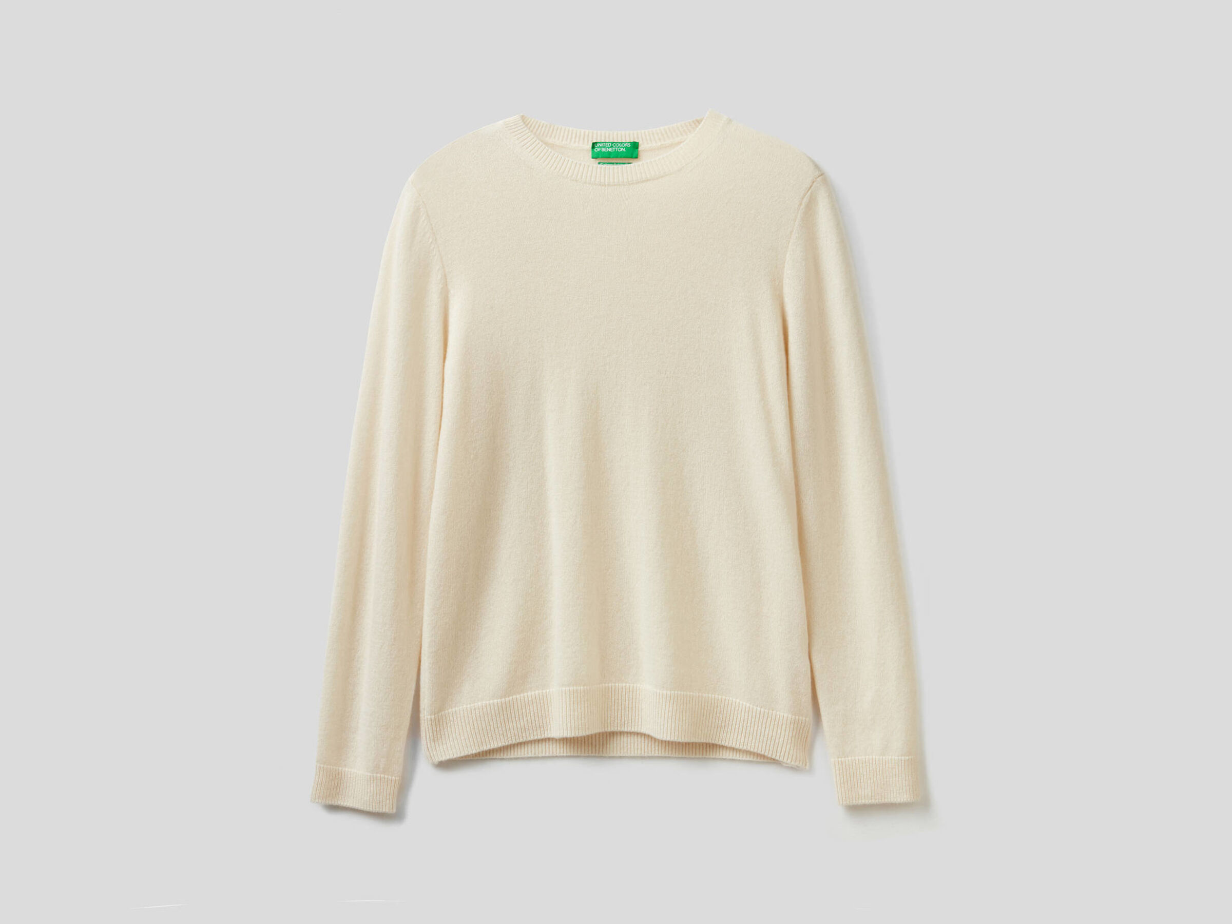 Crew neck sweater in pure cashmere image number 5