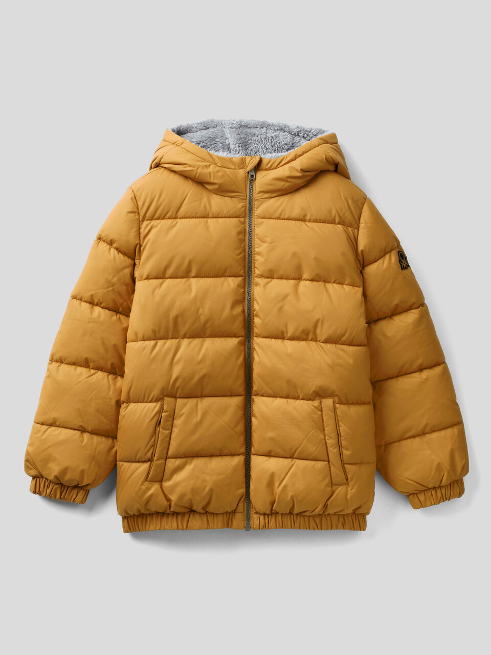 Padded jacket with teddy interior image number 1