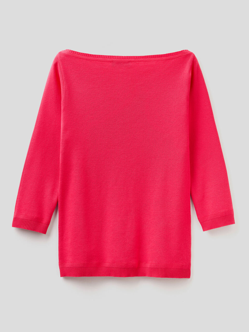100% cotton boat neck sweater image number 2