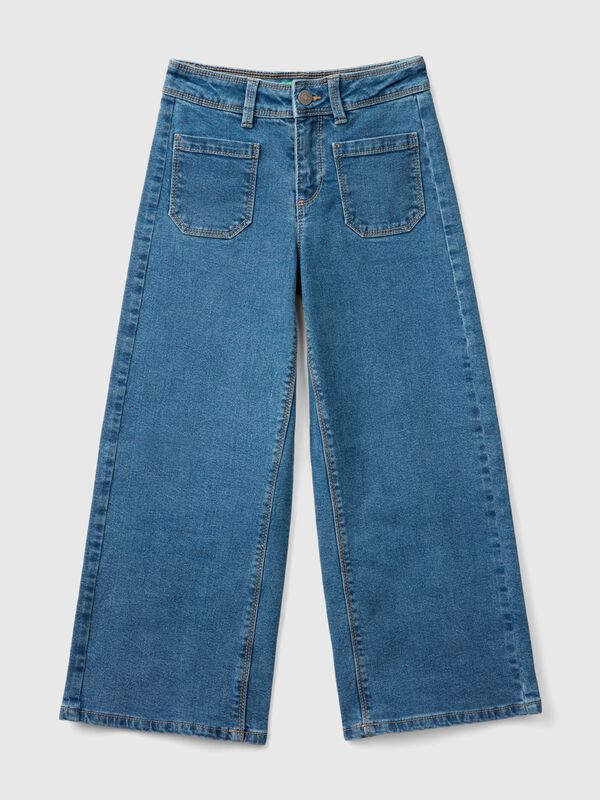  recycled cotton blend jeans Junior Girl