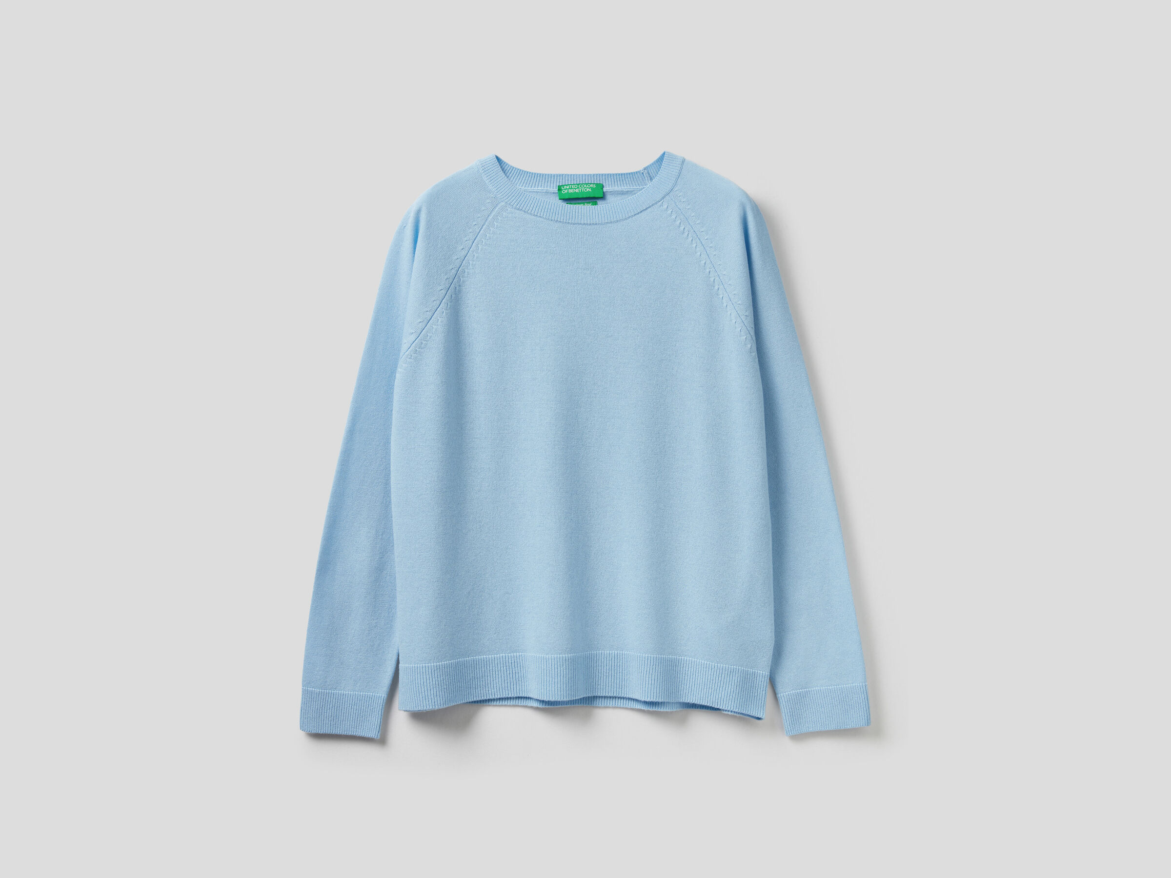 Crew neck sweater in wool and cashmere image number 5