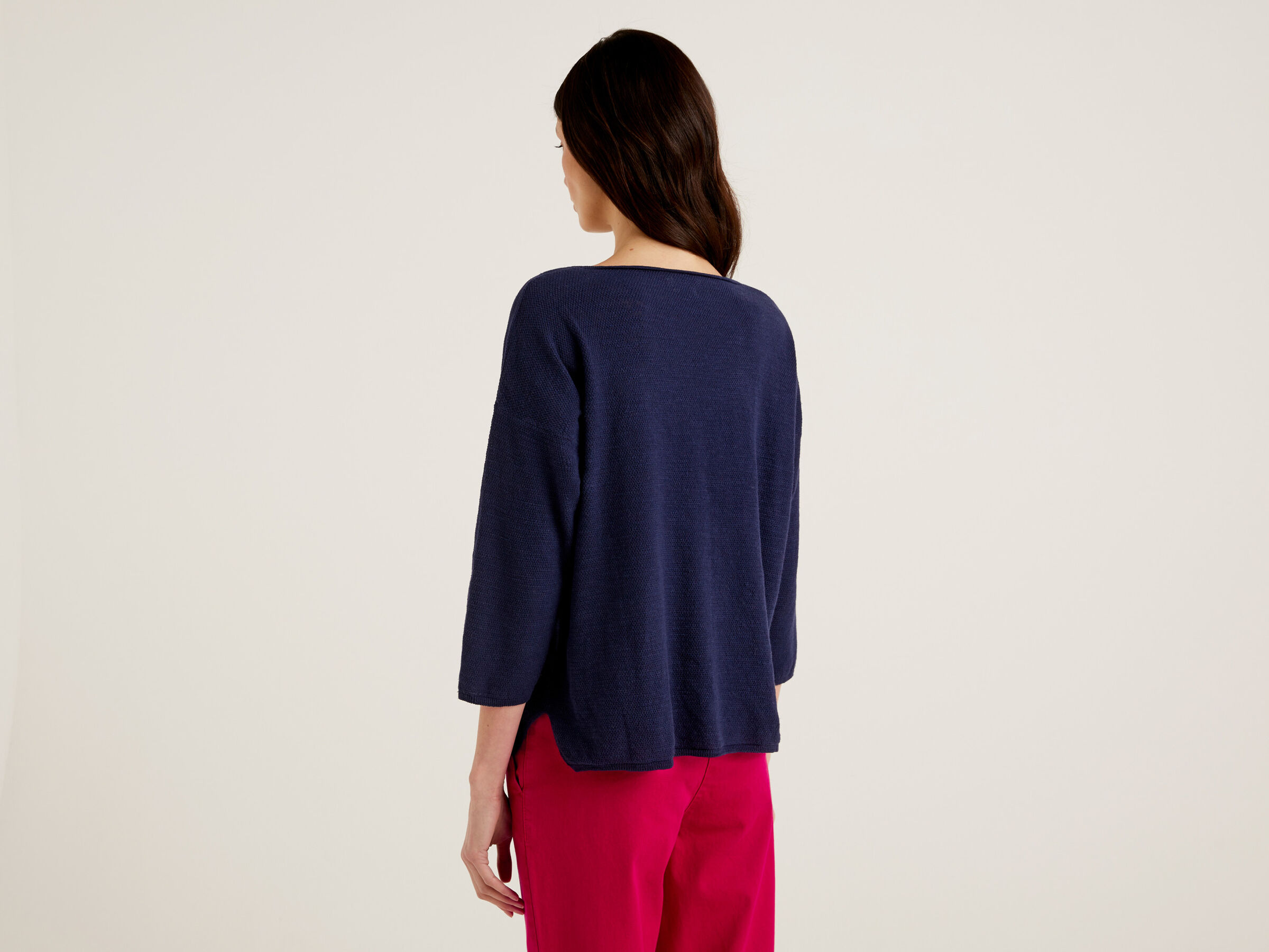 Sweater with 3/4 sleeves image number 2