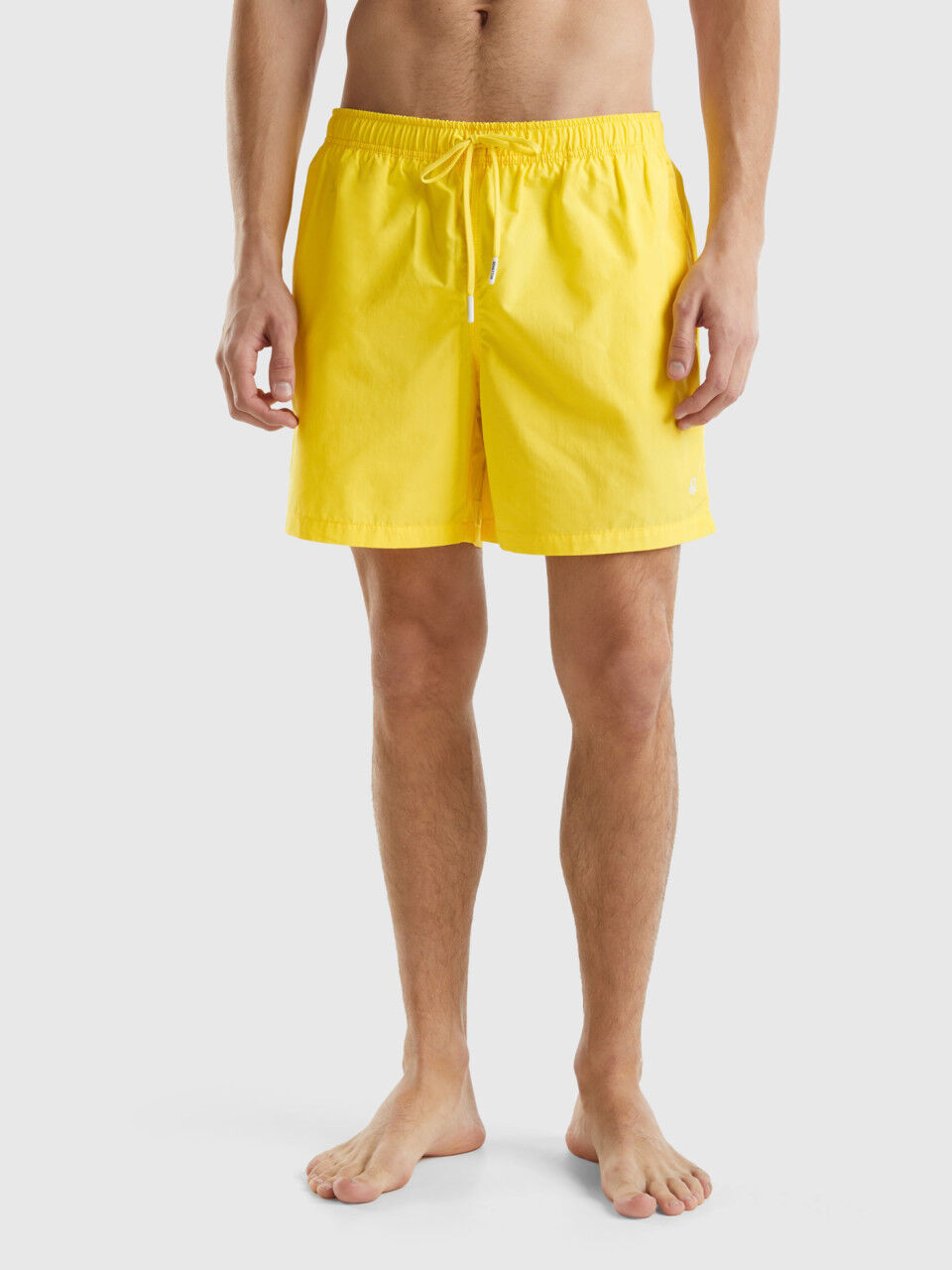 Mens yellow swim trunks cheap