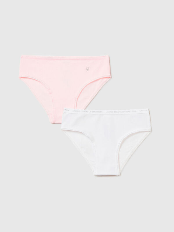 Two underwear in stretch cotton