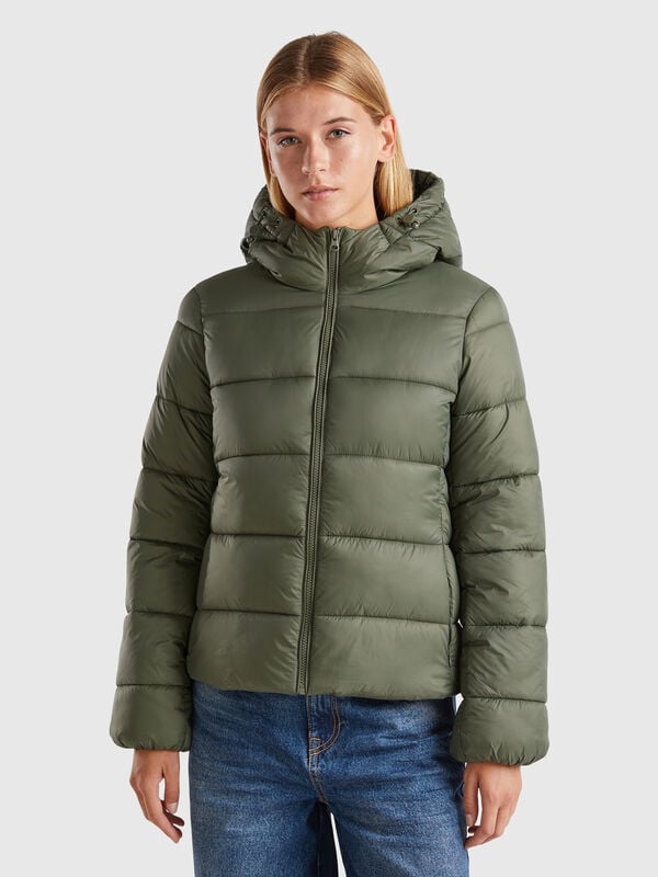Padded puffer jacket with recycled wadding Women