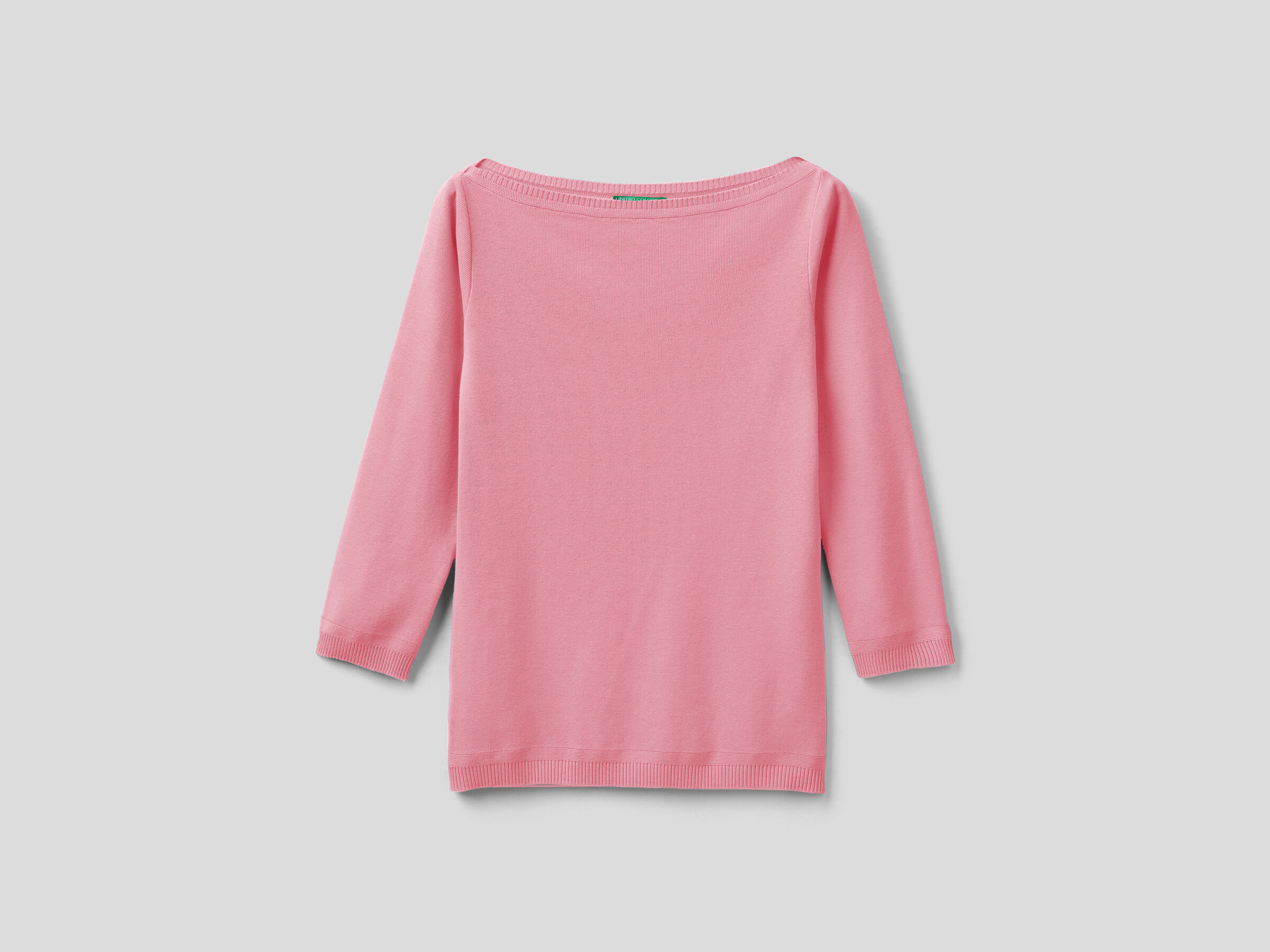 100% cotton boat neck sweater image number 4