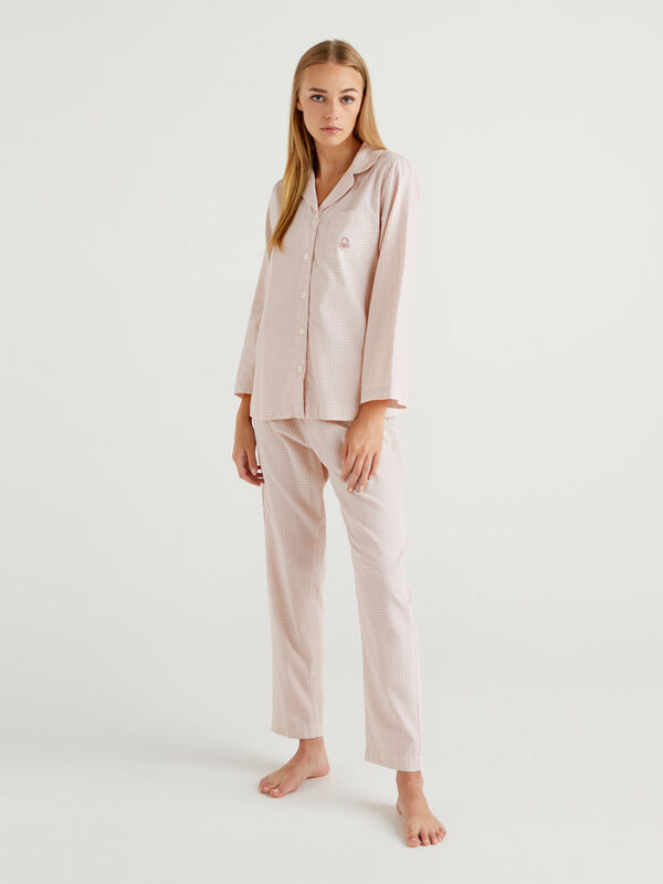 Vichy pyjamas in cotton Women