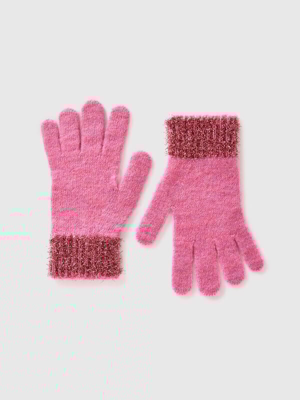 Gloves with lurex Junior Girl