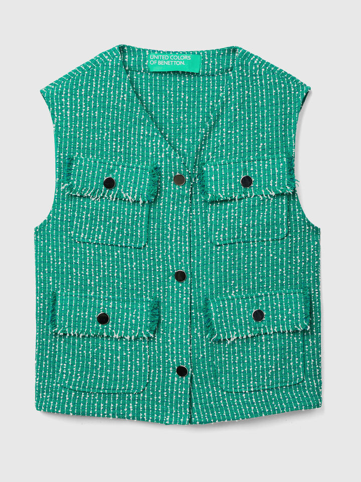 Bouclé vest image number 1
