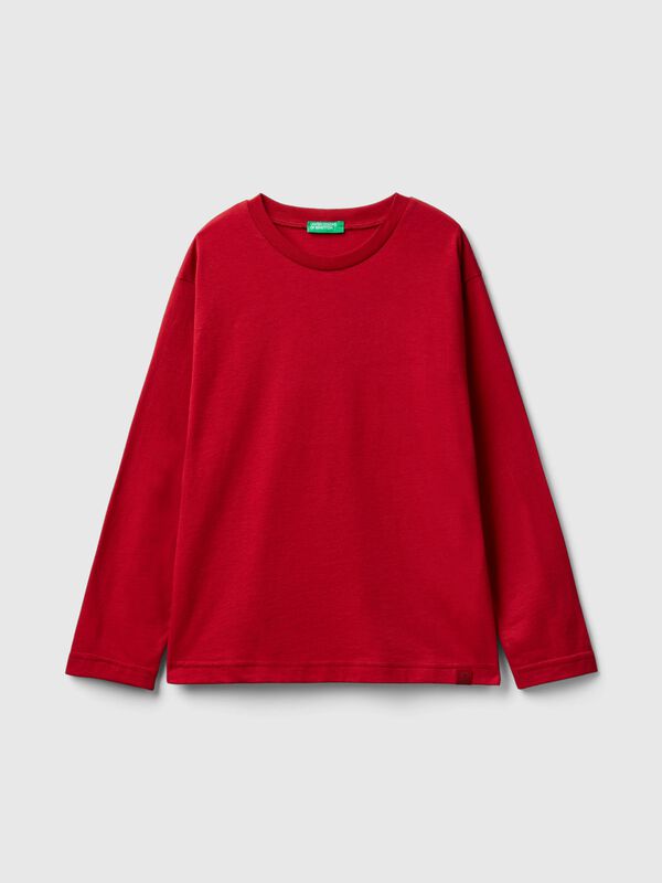 100% organic cotton crew neck t-shirt Junior Boy